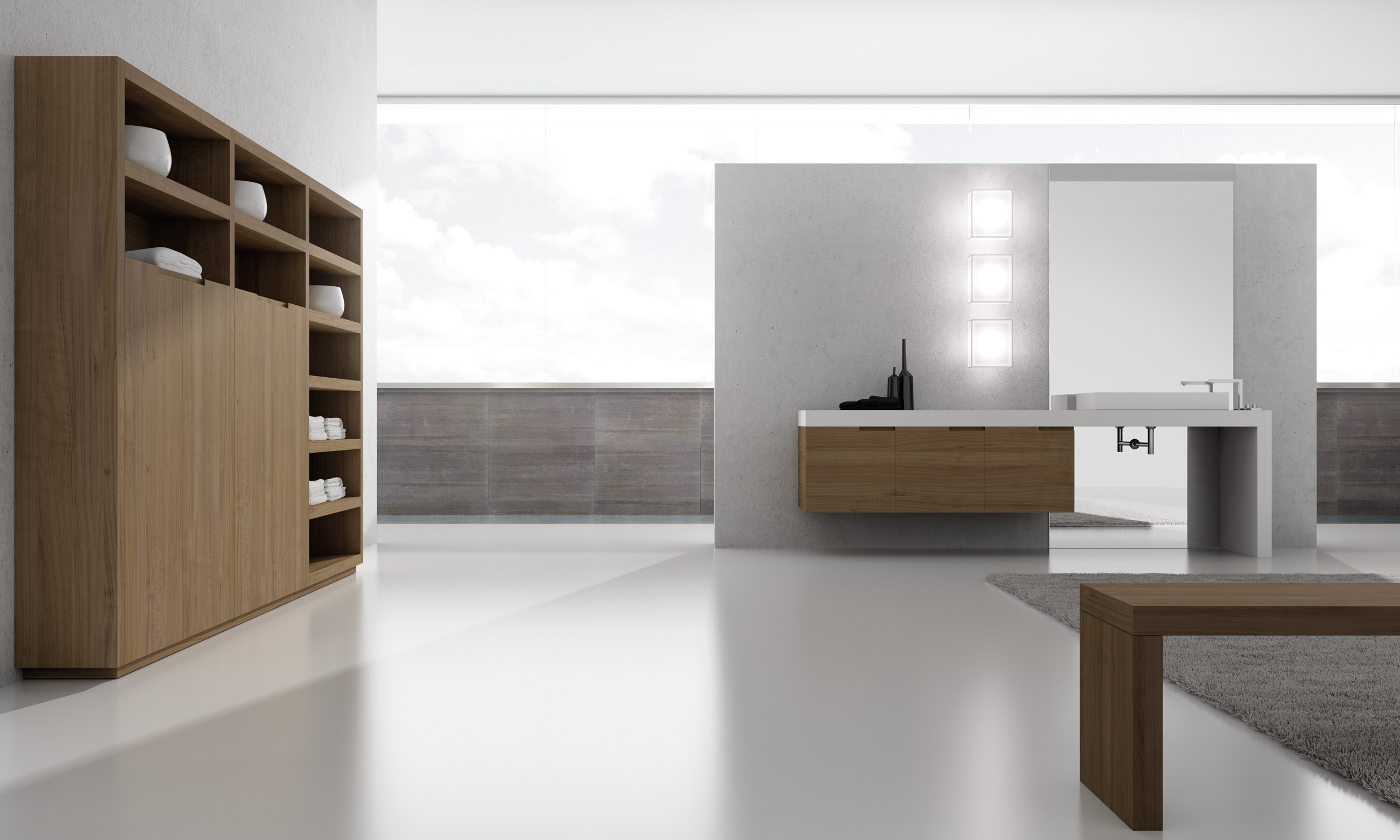 Bunotte Salle de bain Chêne naturel