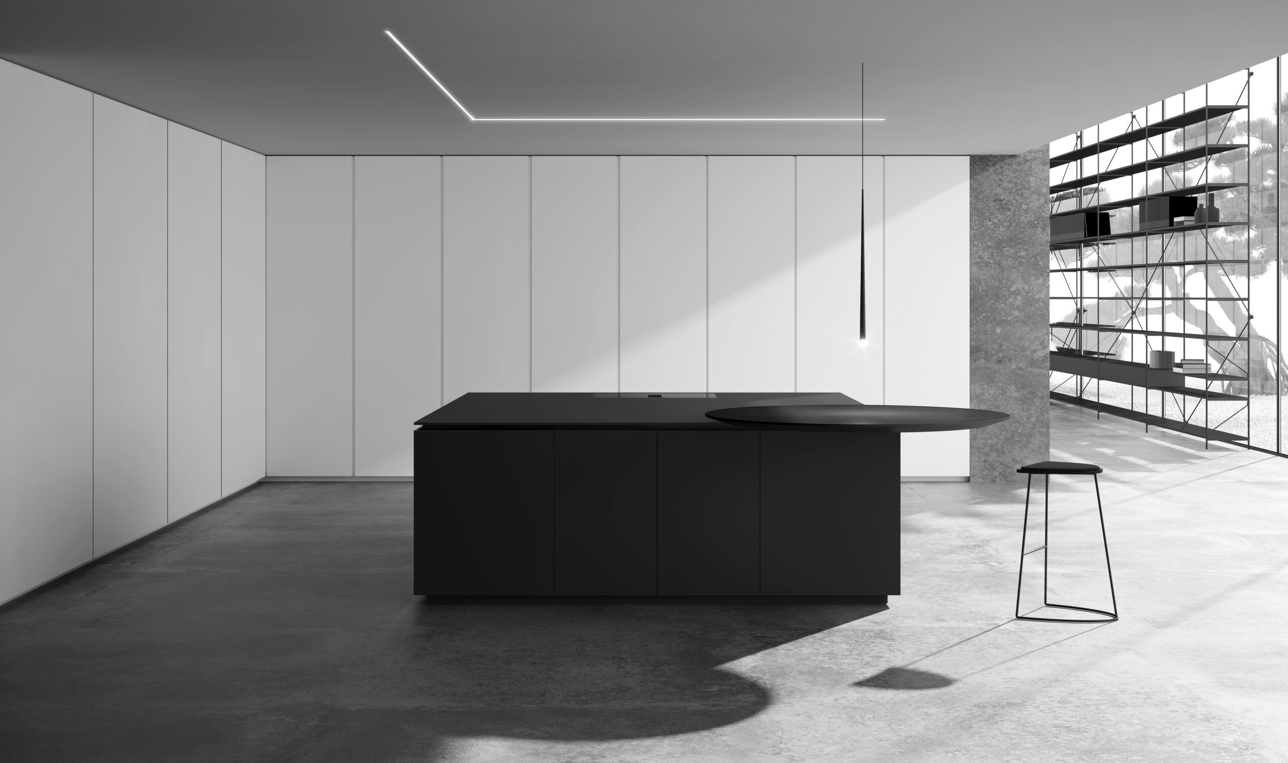 Cuisine contemporaine Lisse Nero